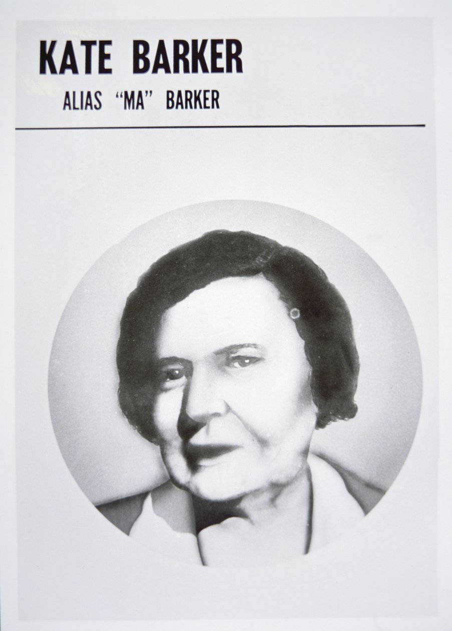 Kate Barker (c.1871-1935) alias „Ma” Barker (lito) autorstwa American School