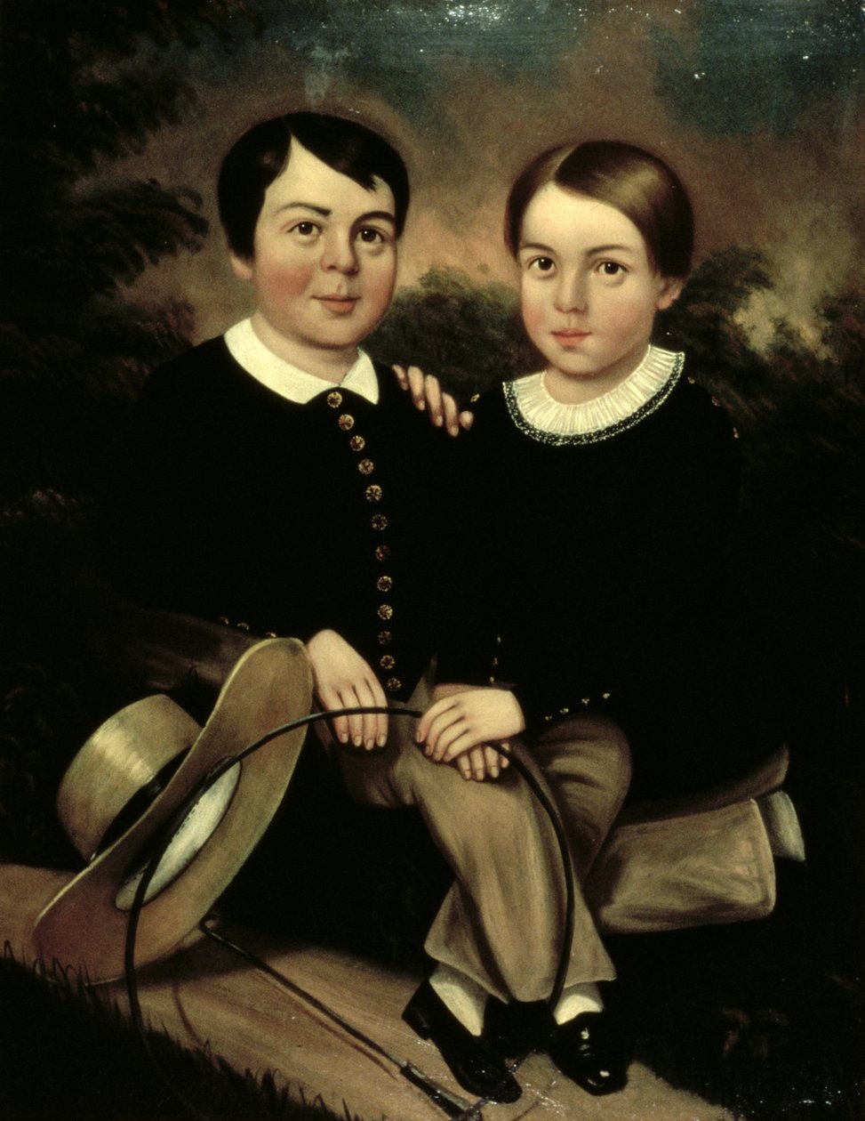 Portret dwojga dzieci autorstwa American School