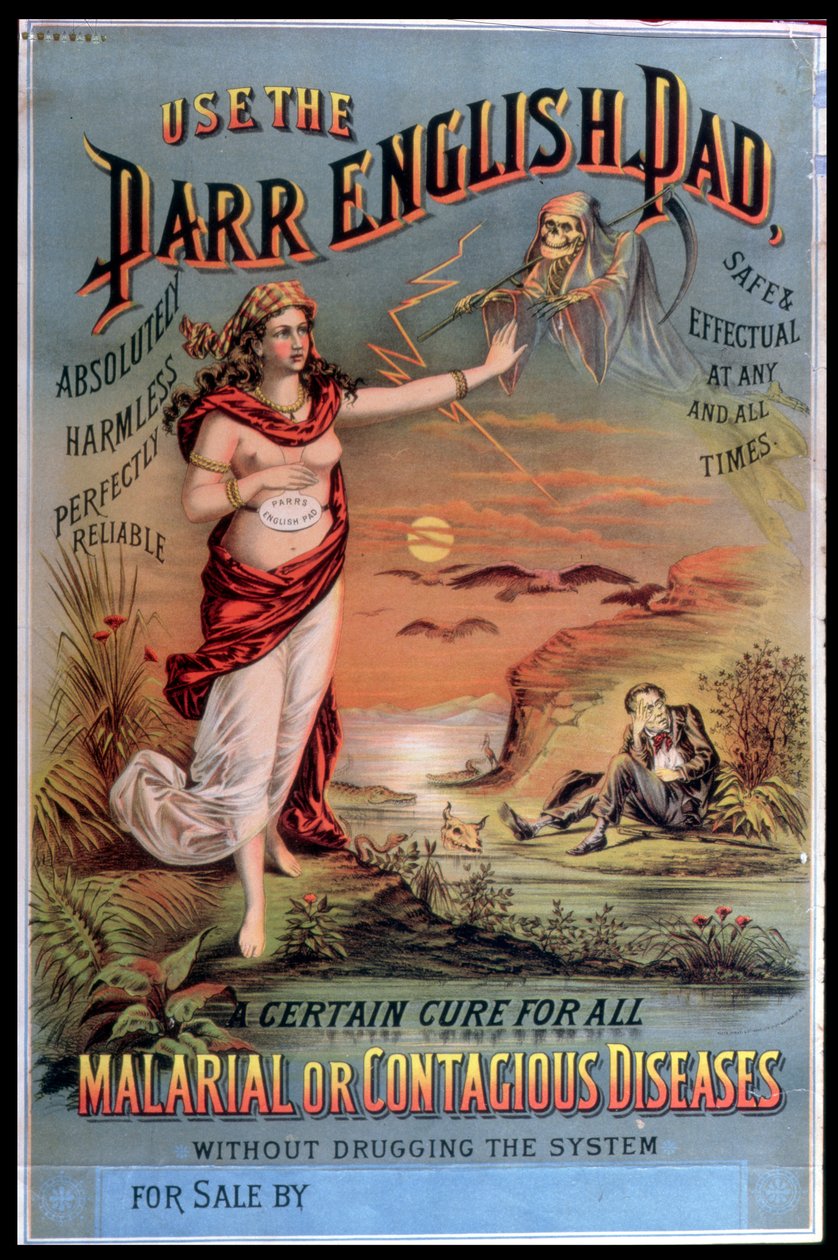 Plakat reklamujący Parr English Pad autorstwa American School