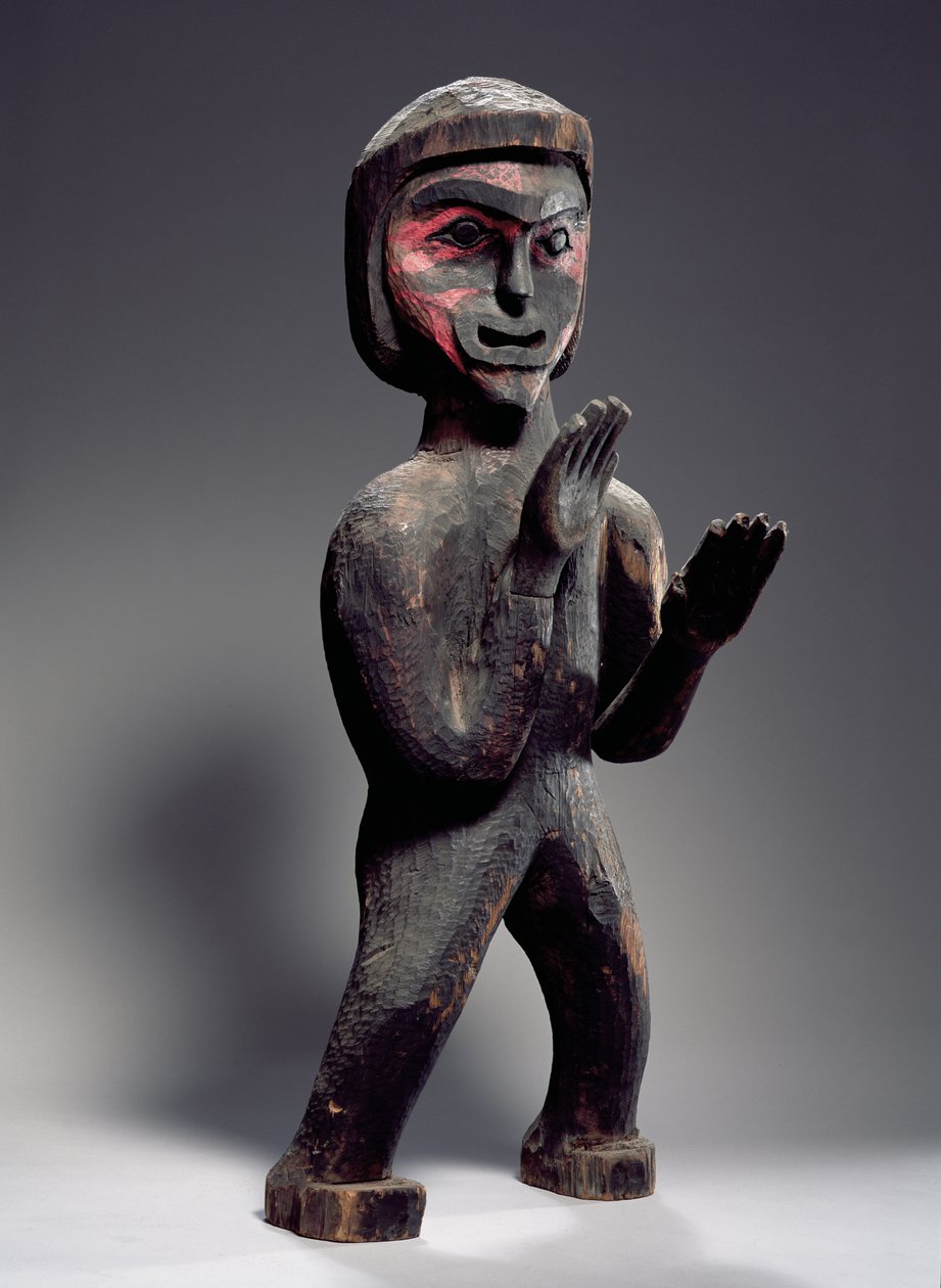 Figurka Potlatch (drewno malowane) autorstwa American School