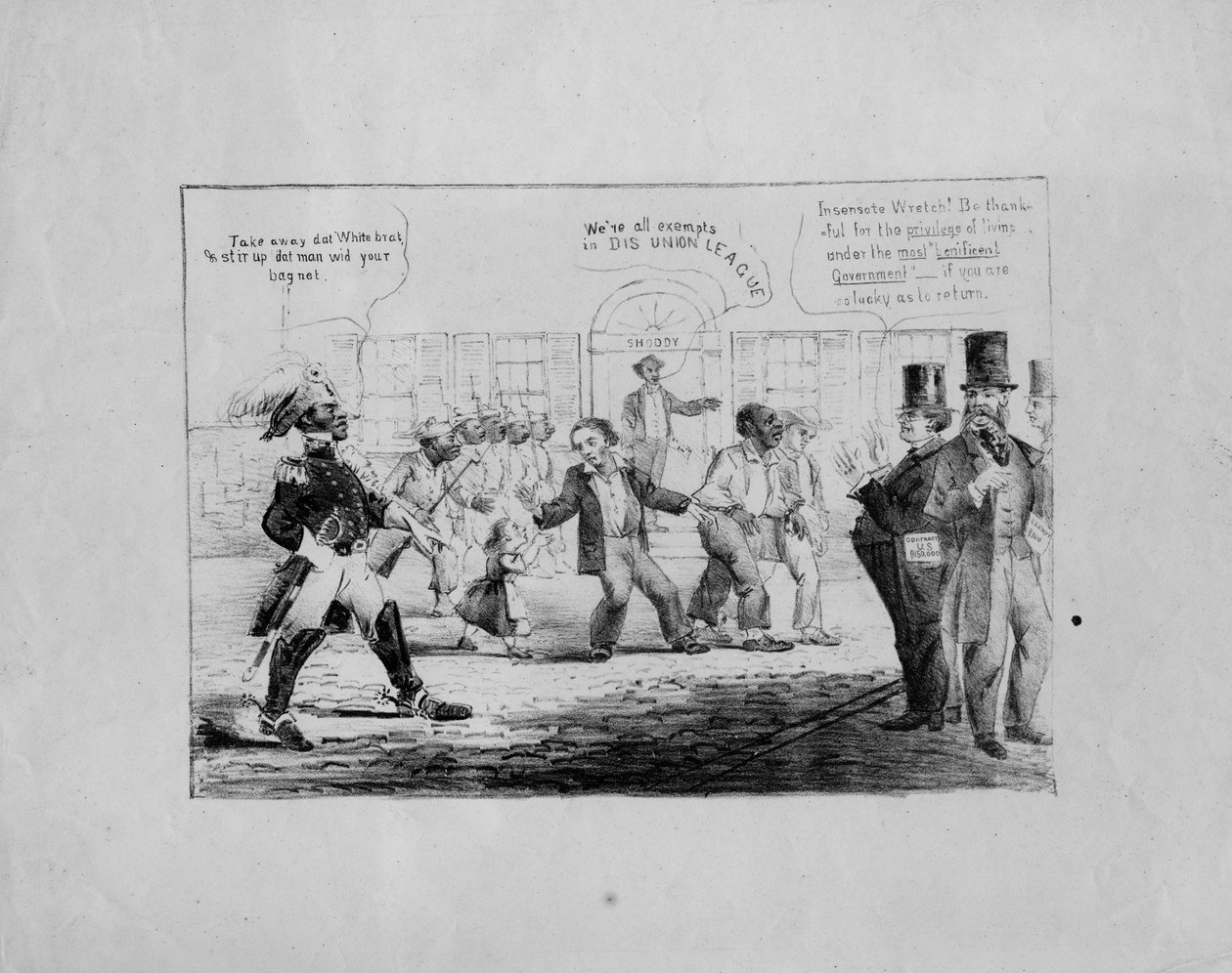 [Zabierz tego białego bachora], c.1867, autorstwa American School