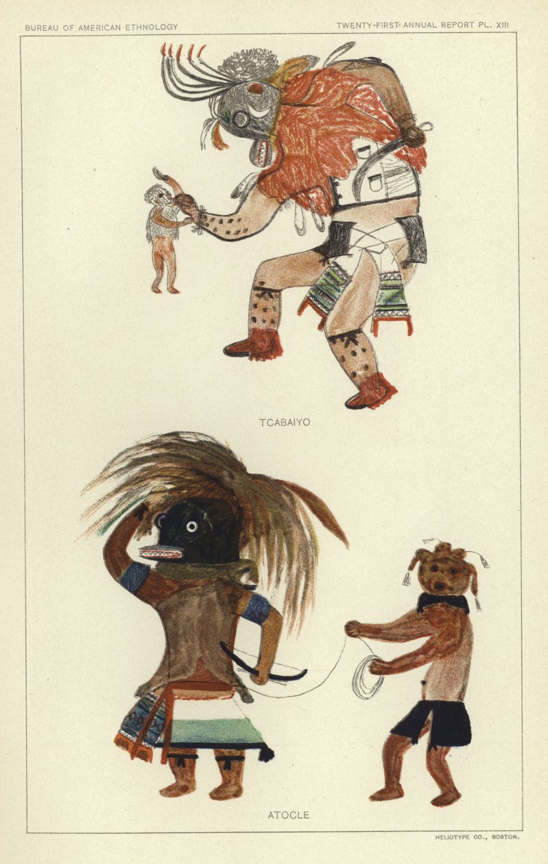 Tcabaiyo, Atocle (litografia kolorowa) autorstwa American School