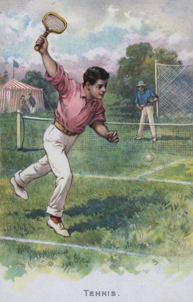 Tenis (druk kolorowy) autorstwa American School