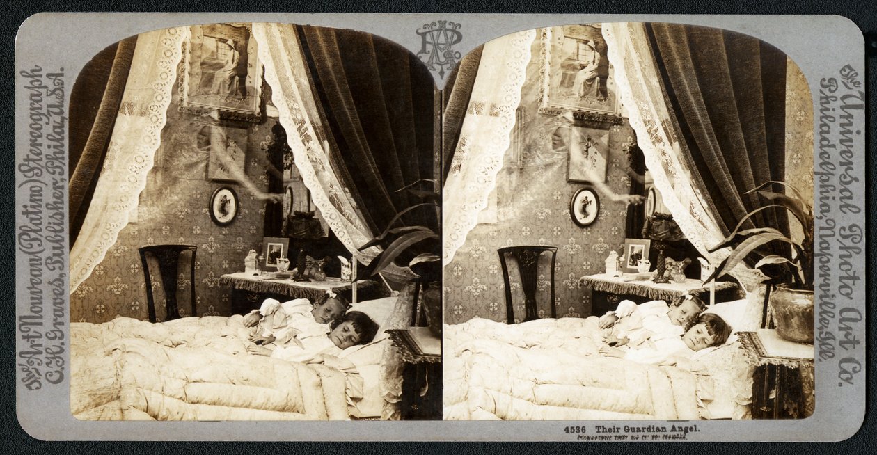Ich Anioł Stróż, 1897 (stereograf) autorstwa American School