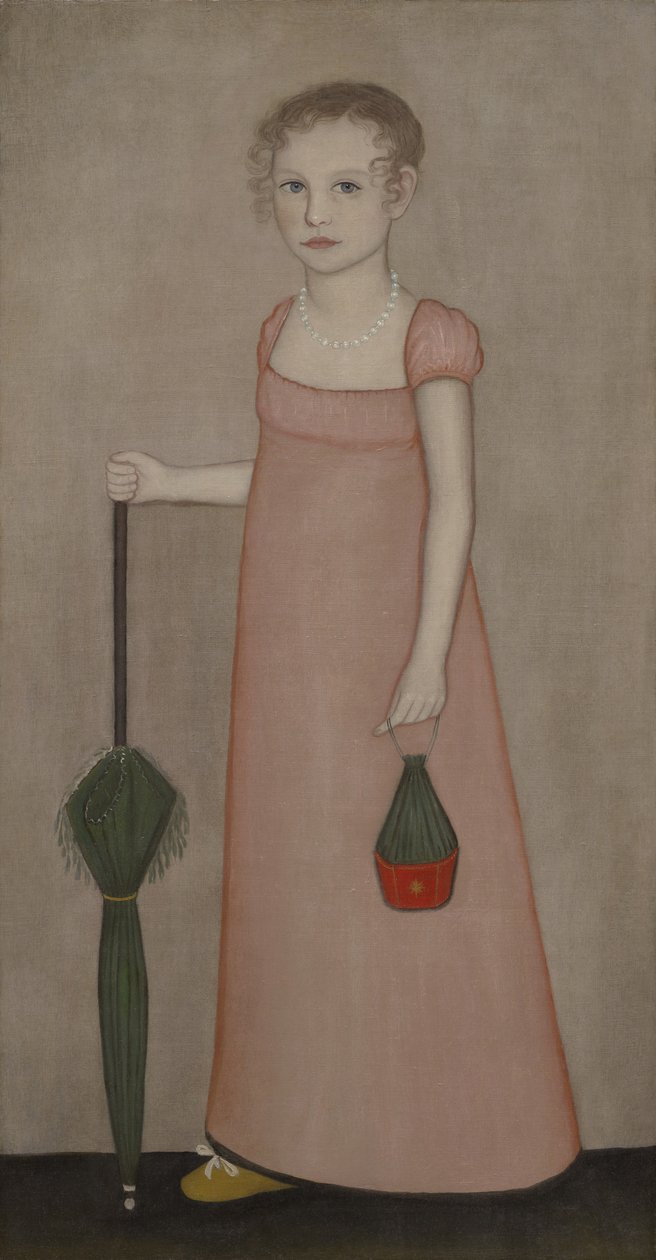 Portret Harriet Campbell, ok. 1815 r. autorstwa Ammi Phillips