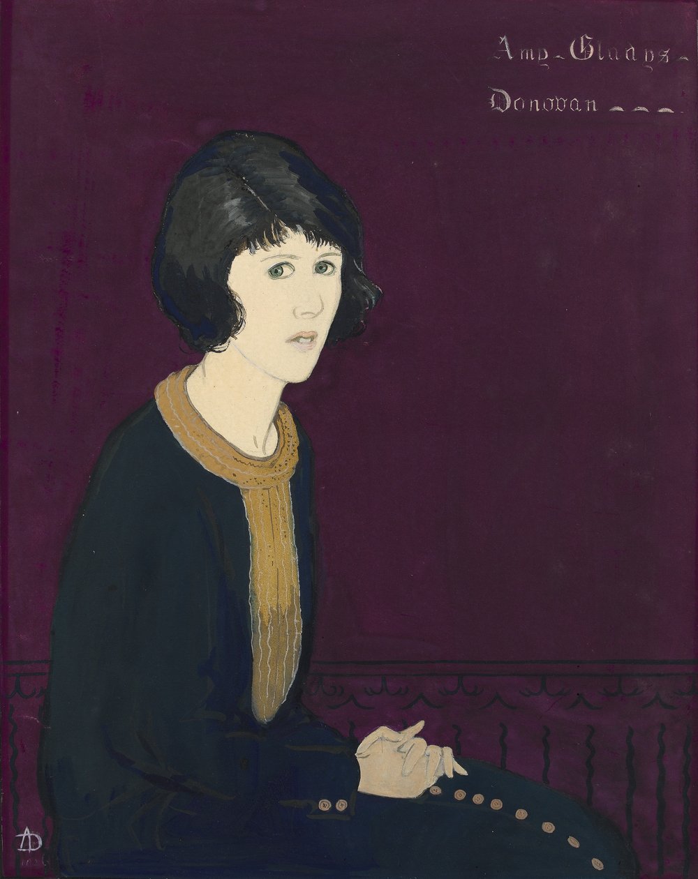 Autoportret (wc na papierze) autorstwa Amy Gladys Donovan