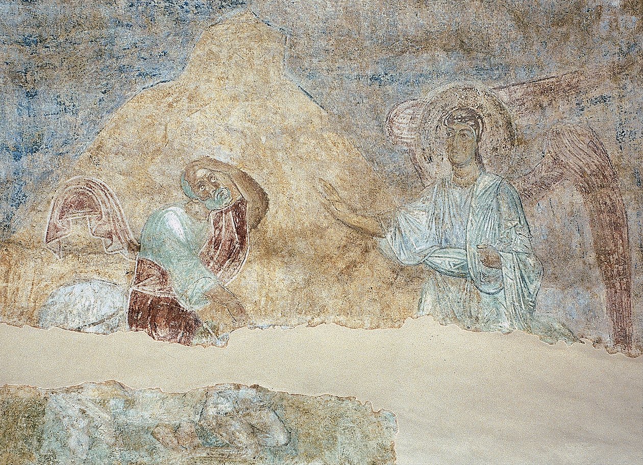 Balaam i anioł autorstwa Ancient Russian frescos