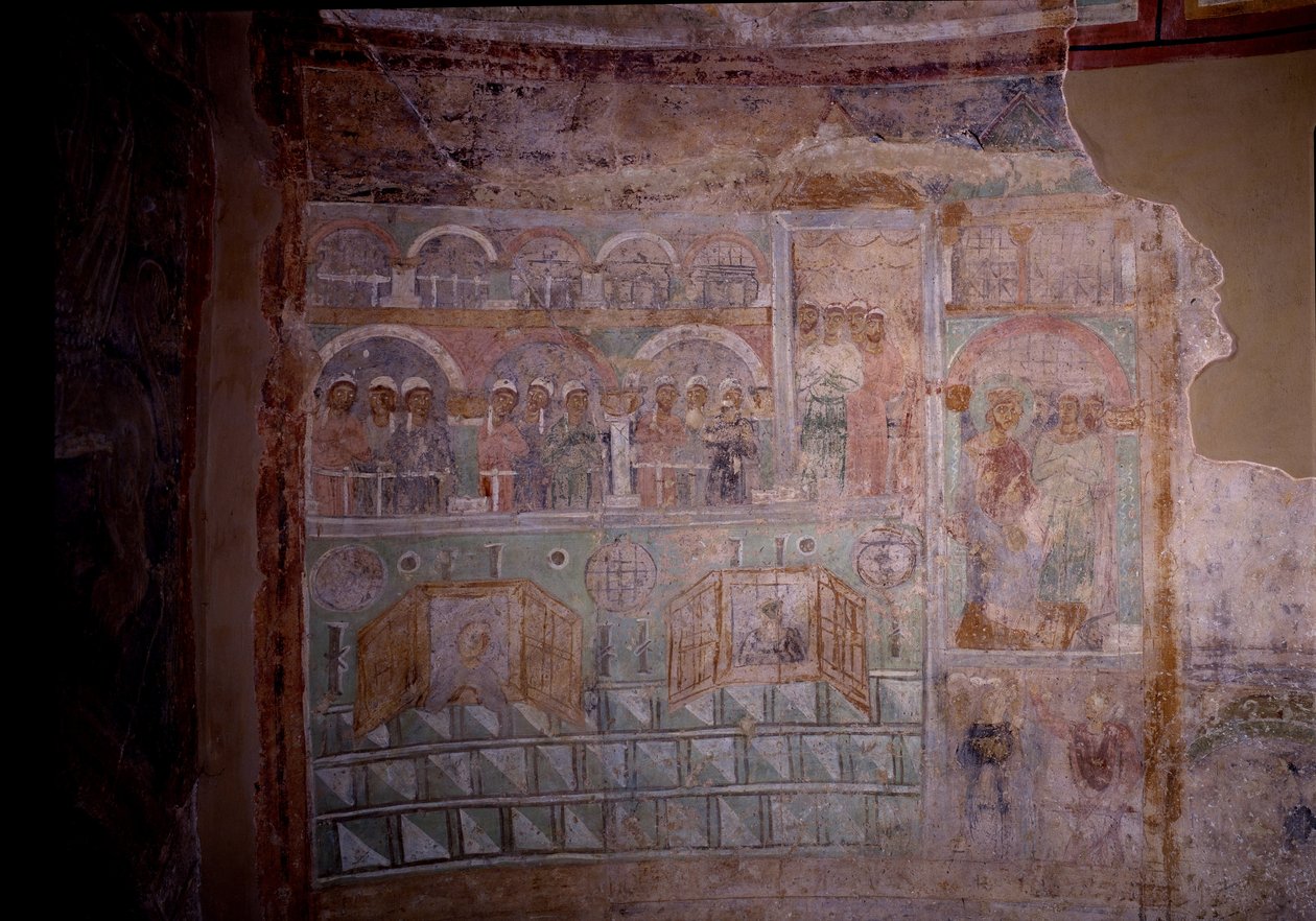 Na hipodromie, XI wiek autorstwa Ancient Russian frescos