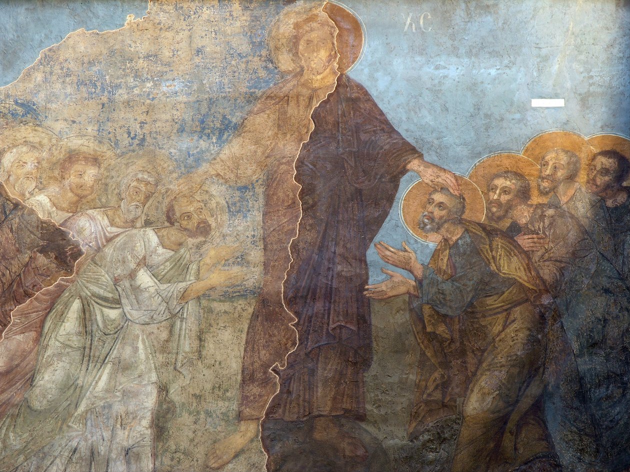 Pięćdziesiątnica autorstwa Ancient Russian frescos