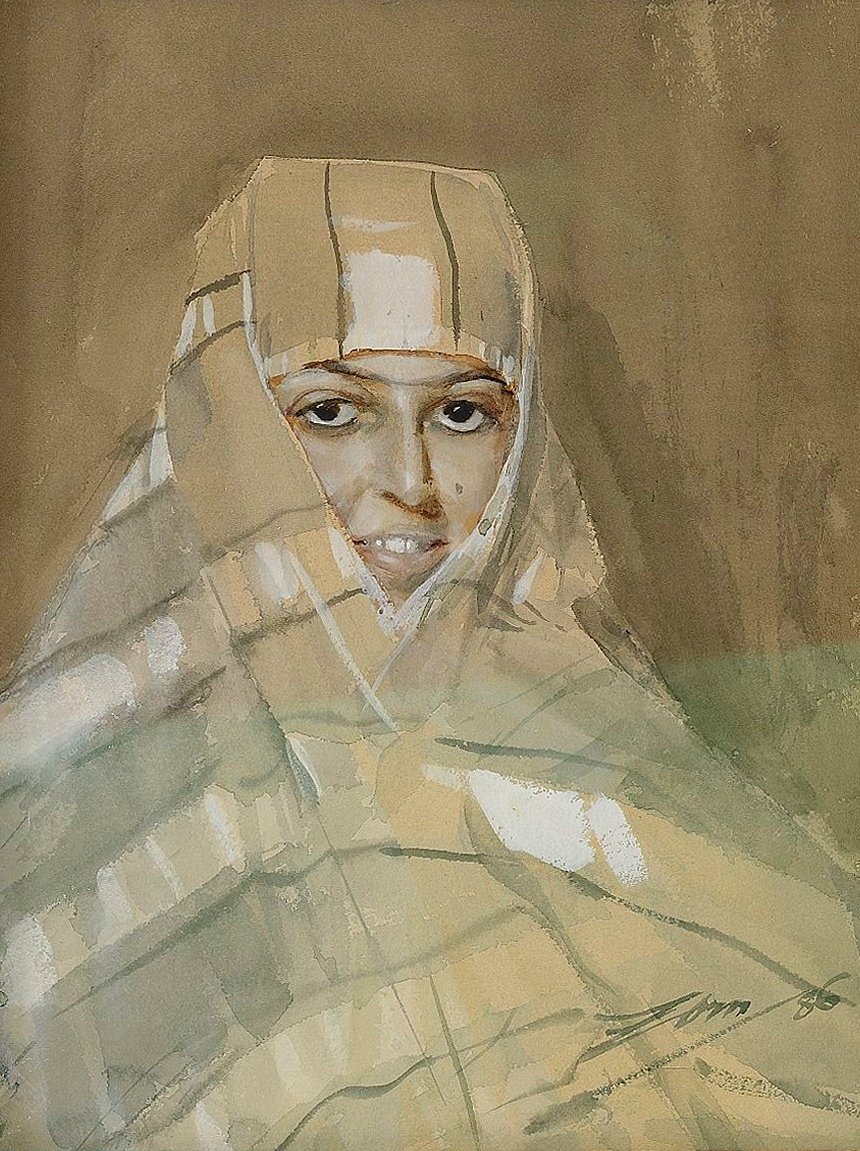 Beduińska dziewczyna autorstwa Anders Leonard Zorn