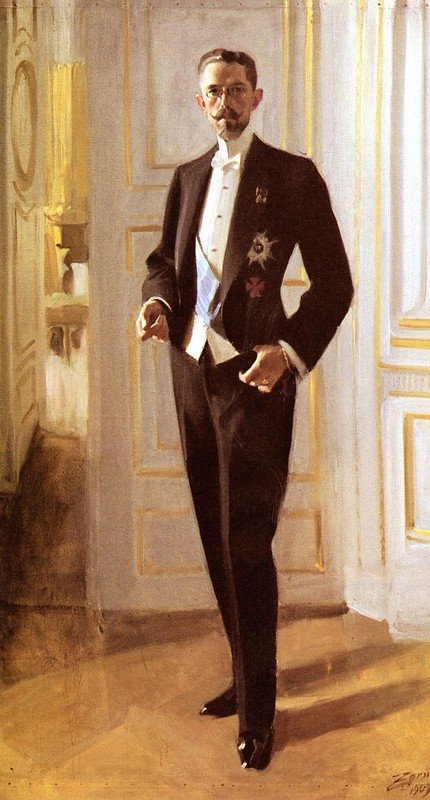 Gustaw V autorstwa Anders Leonard Zorn