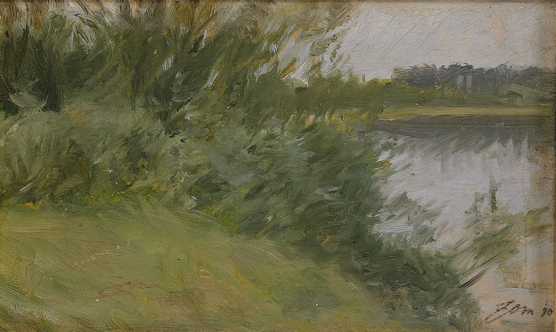 Wyspa w Saxviken 1890 autorstwa Anders Leonard Zorn