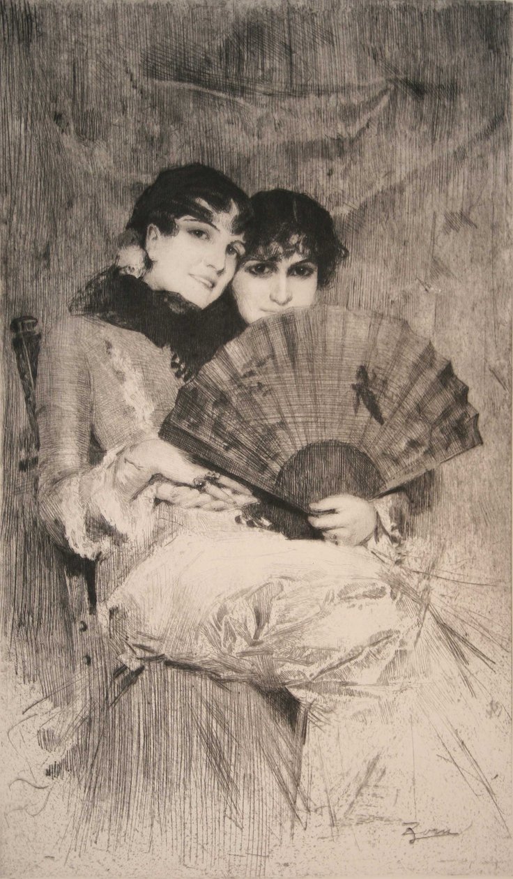 Kuzyni autorstwa Anders Leonard Zorn
