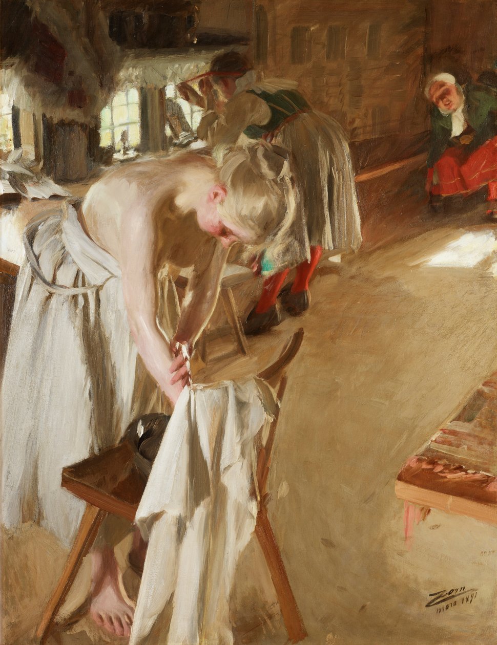 niedzielny poranek autorstwa Anders Leonard Zorn