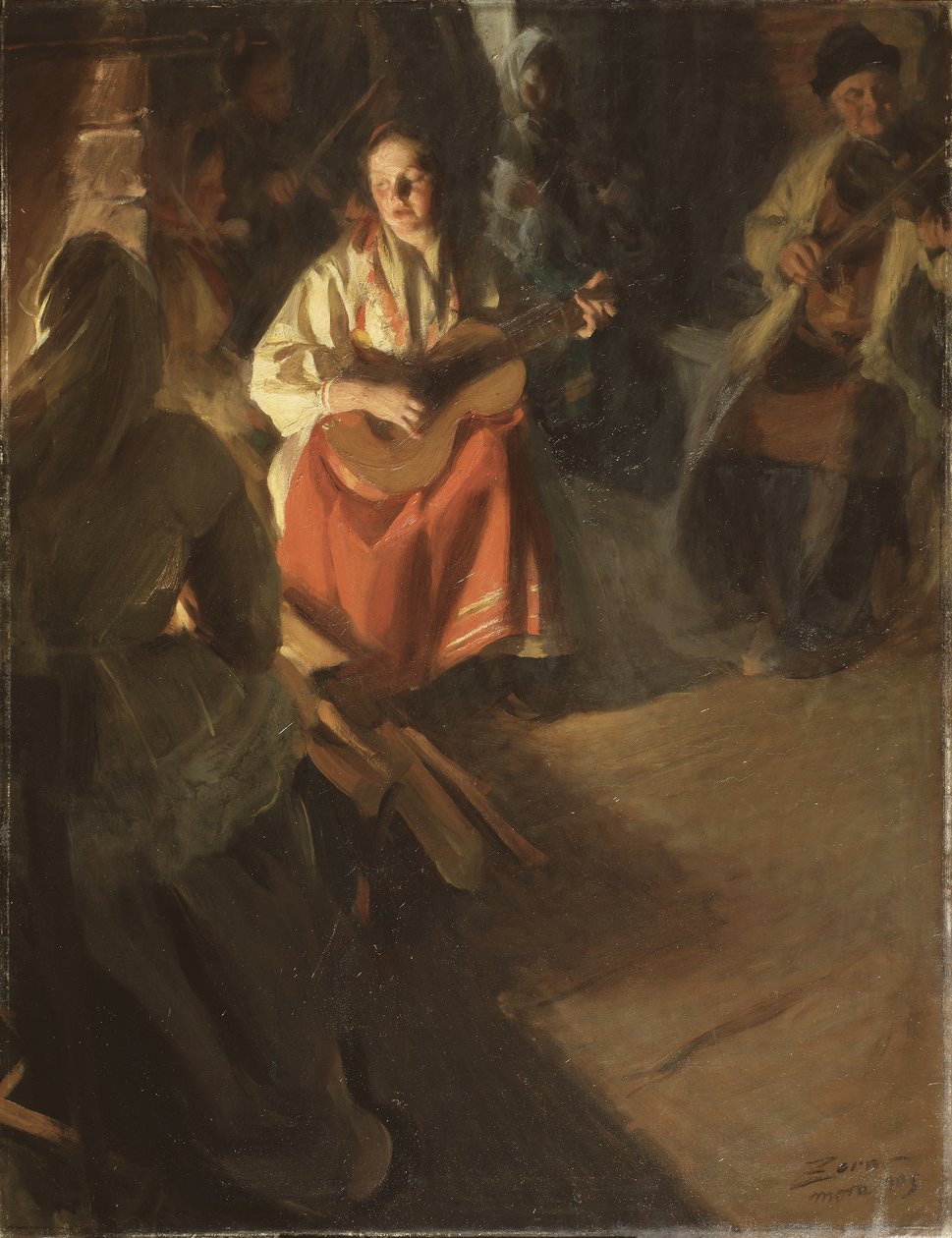 Muzyczna rodzina, 1905 autorstwa Anders Leonard Zorn
