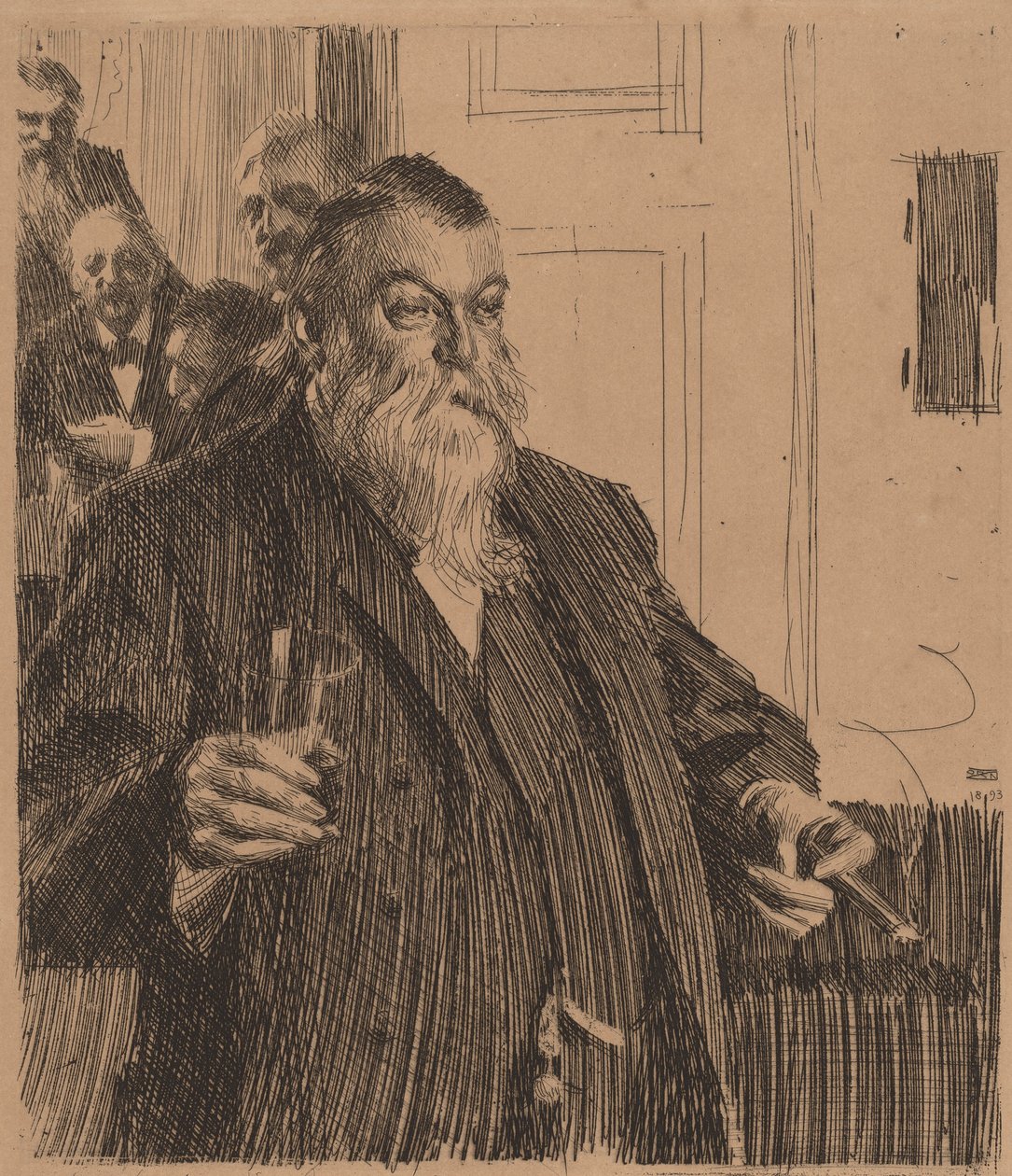 Toast II, 1893. autorstwa Anders Leonard Zorn