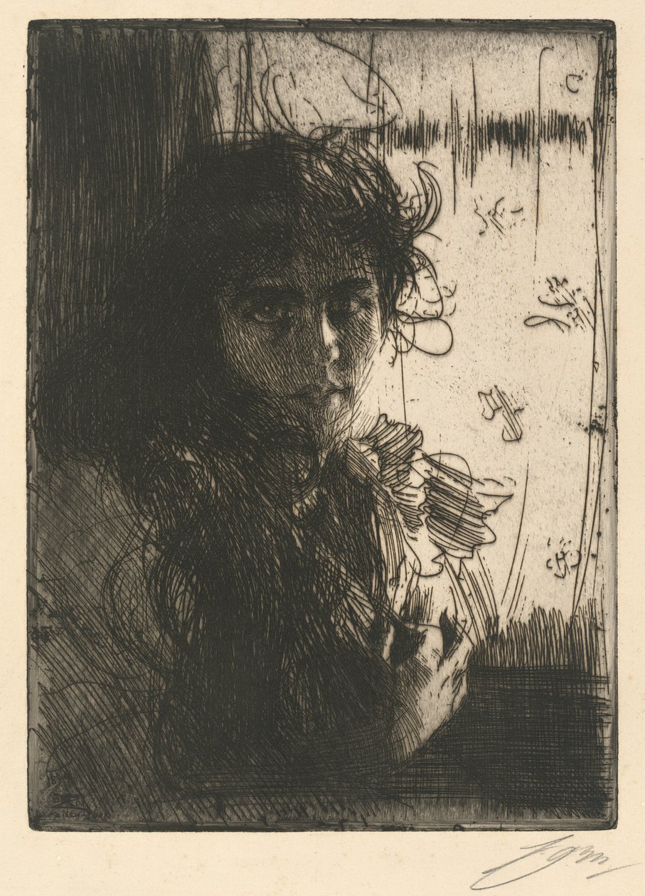 Irlandzka dziewczyna, 1894. autorstwa Anders Leonard Zorn