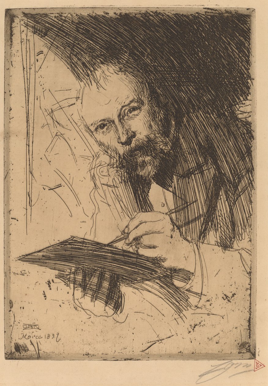 Carl Larsson, 1897. autorstwa Anders Leonard Zorn