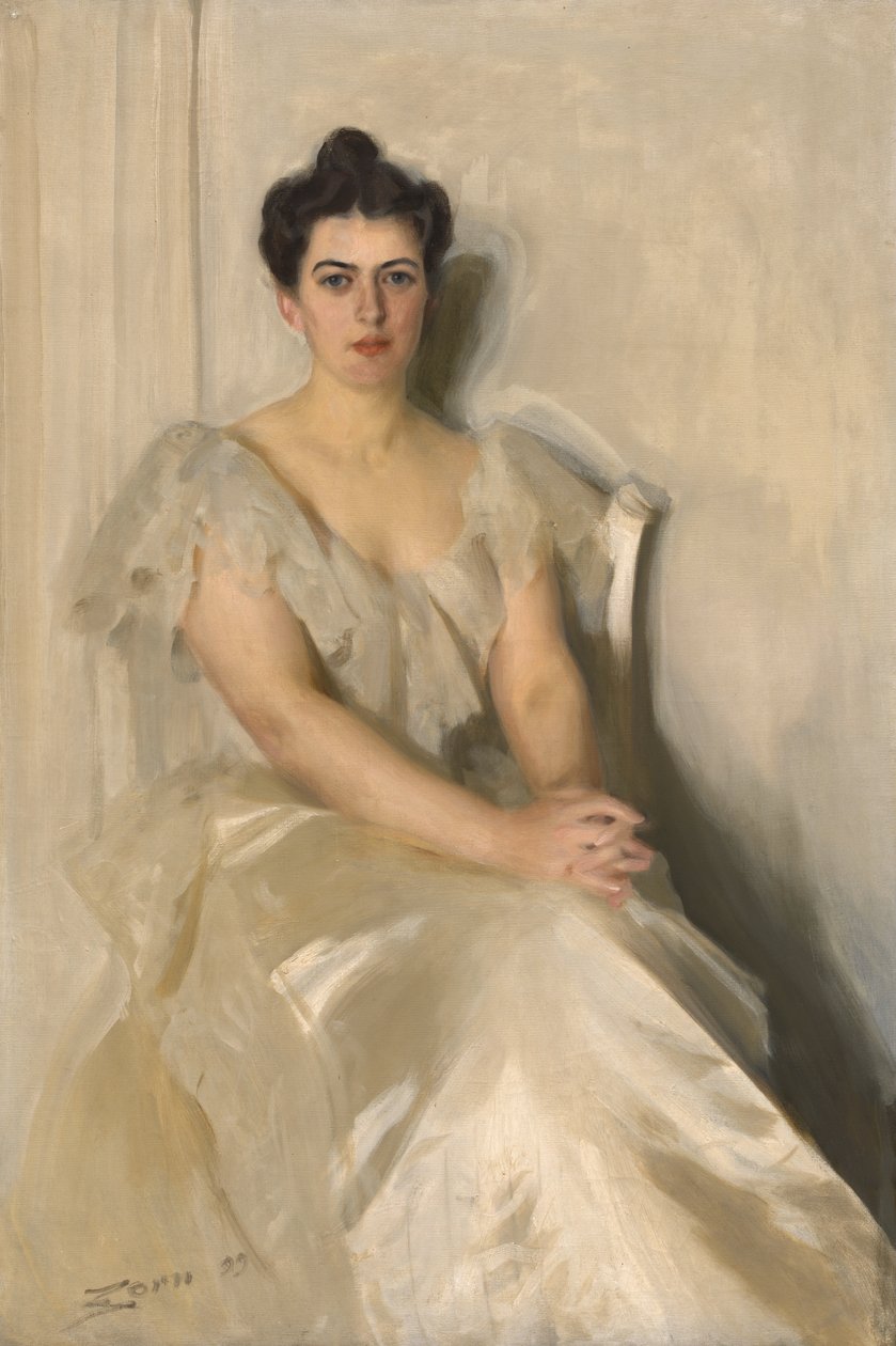 Frances Folsom Cleveland, 1899. autorstwa Anders Leonard Zorn