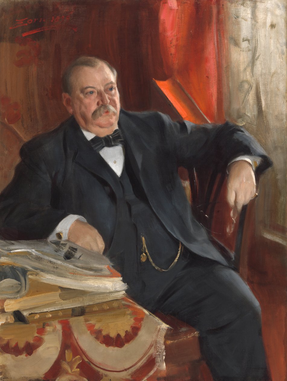 Grover Cleveland, 1899. autorstwa Anders Leonard Zorn