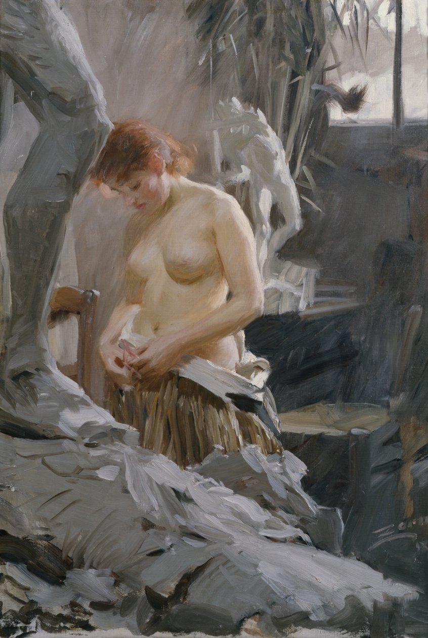 W studiu Wickstroms autorstwa Anders Leonard Zorn