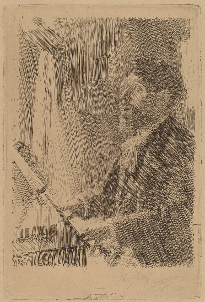 JB Faure, 1891. autorstwa Anders Leonard Zorn