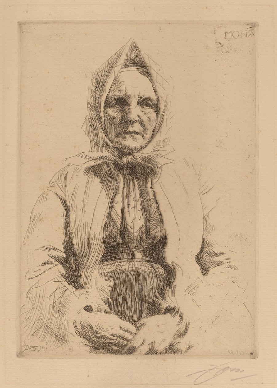 Mona, 1911. autorstwa Anders Leonard Zorn