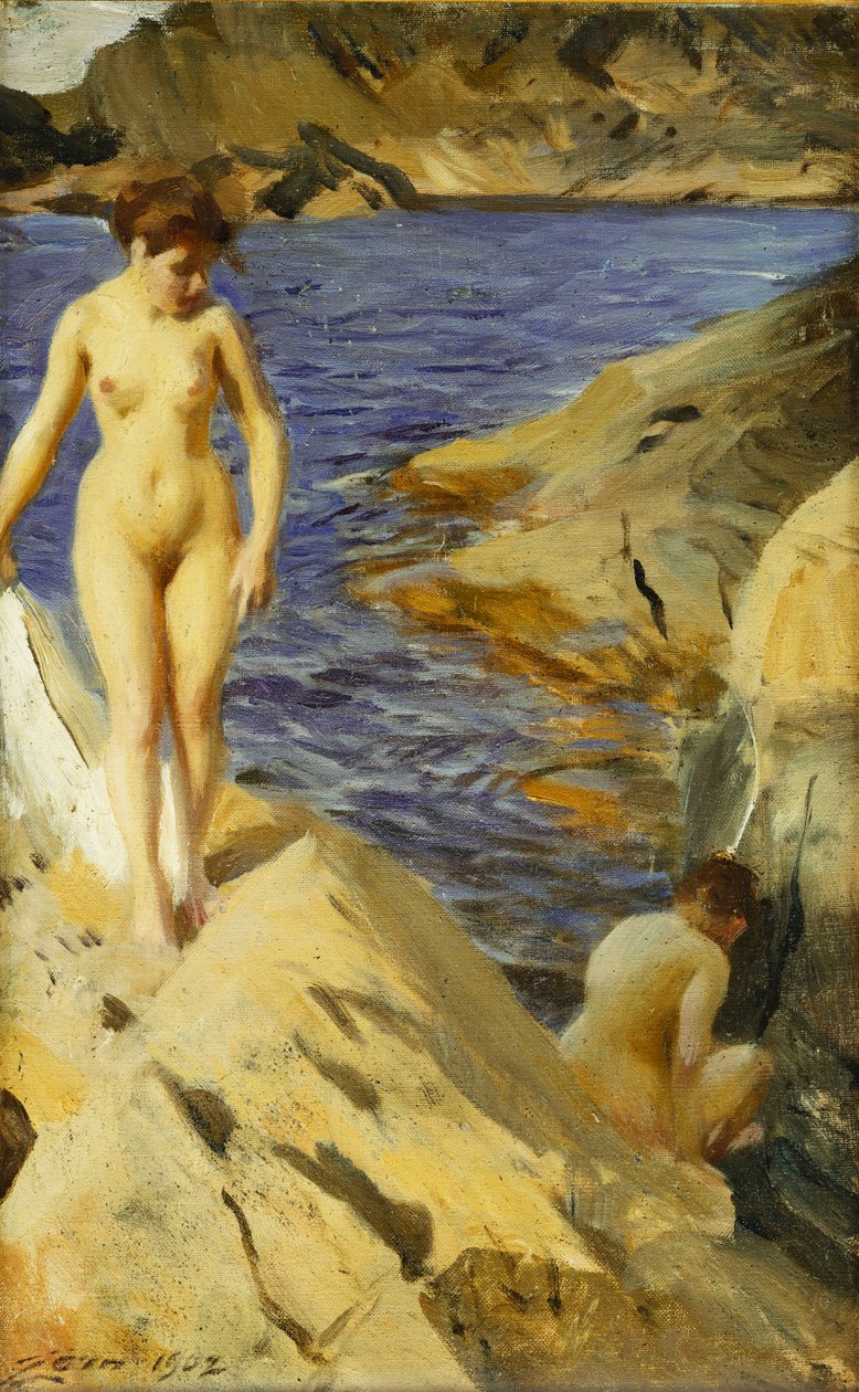 Akty; Noc, 1902 autorstwa Anders Leonard Zorn
