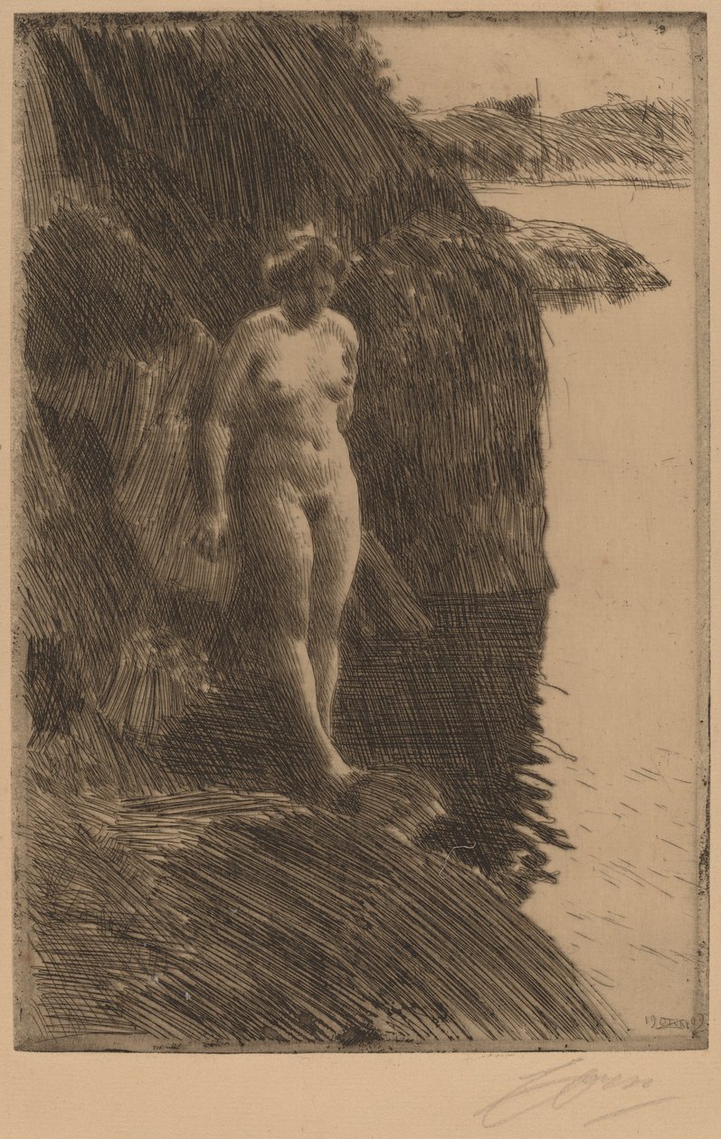 Przepaść, 1909. autorstwa Anders Leonard Zorn