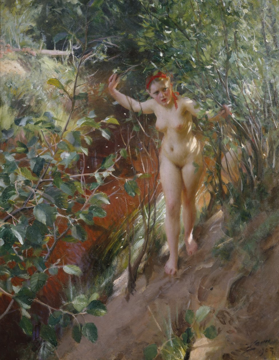 Czerwony piasek autorstwa Anders Leonard Zorn