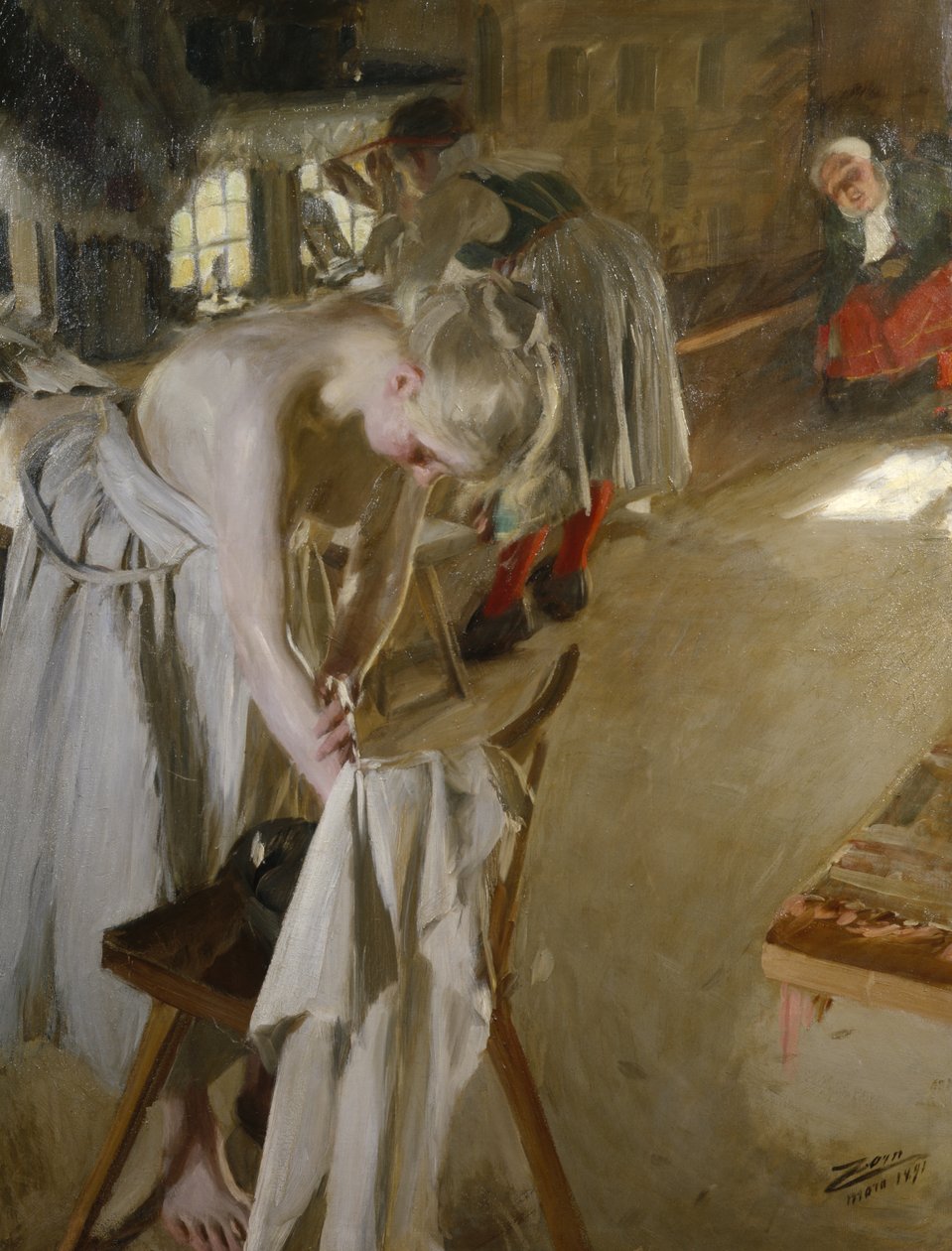 Niedzielny poranek autorstwa Anders Leonard Zorn