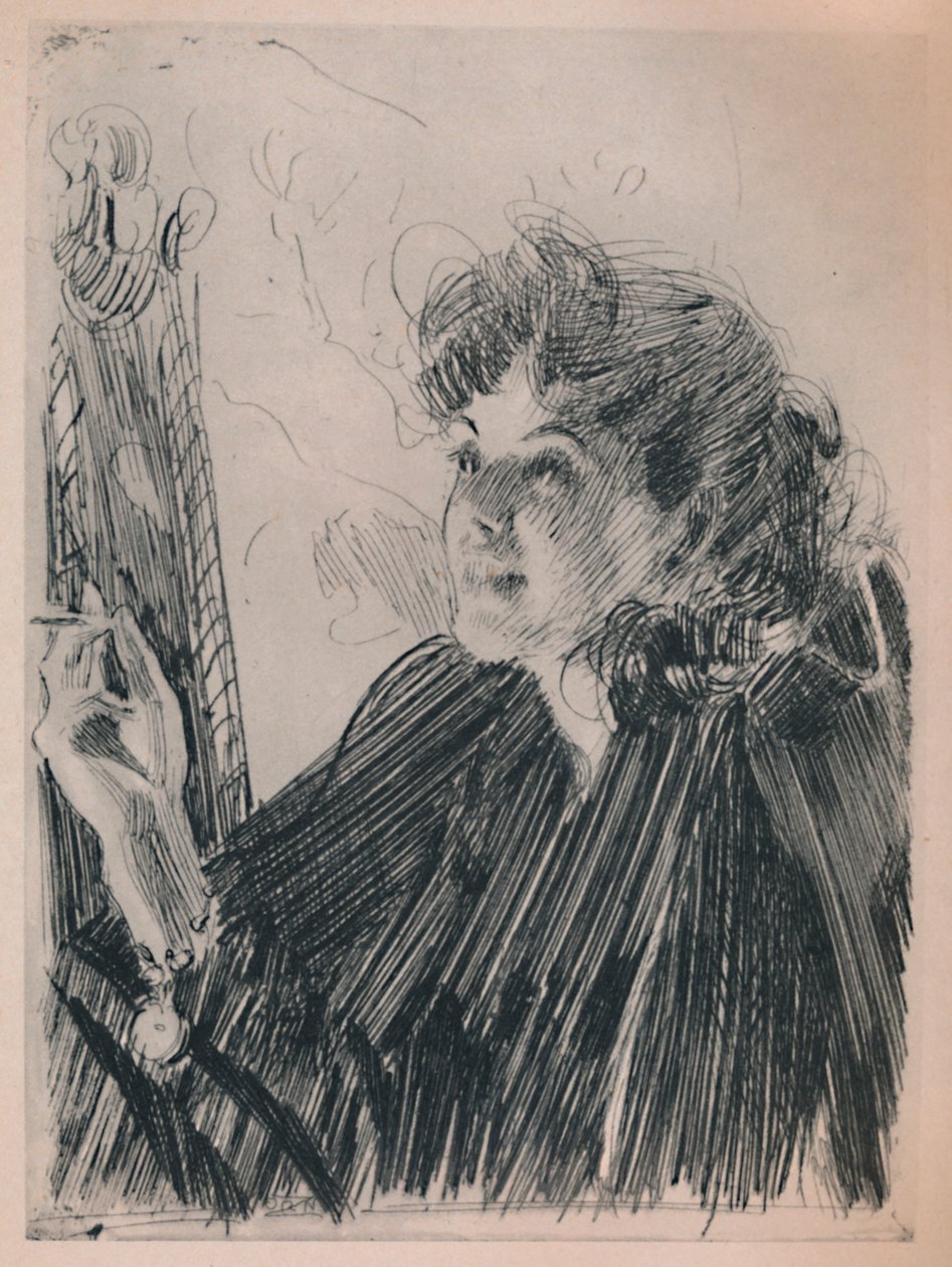 Taniec papierosa, ok. 1890, 1946 autorstwa Anders Leonard Zorn