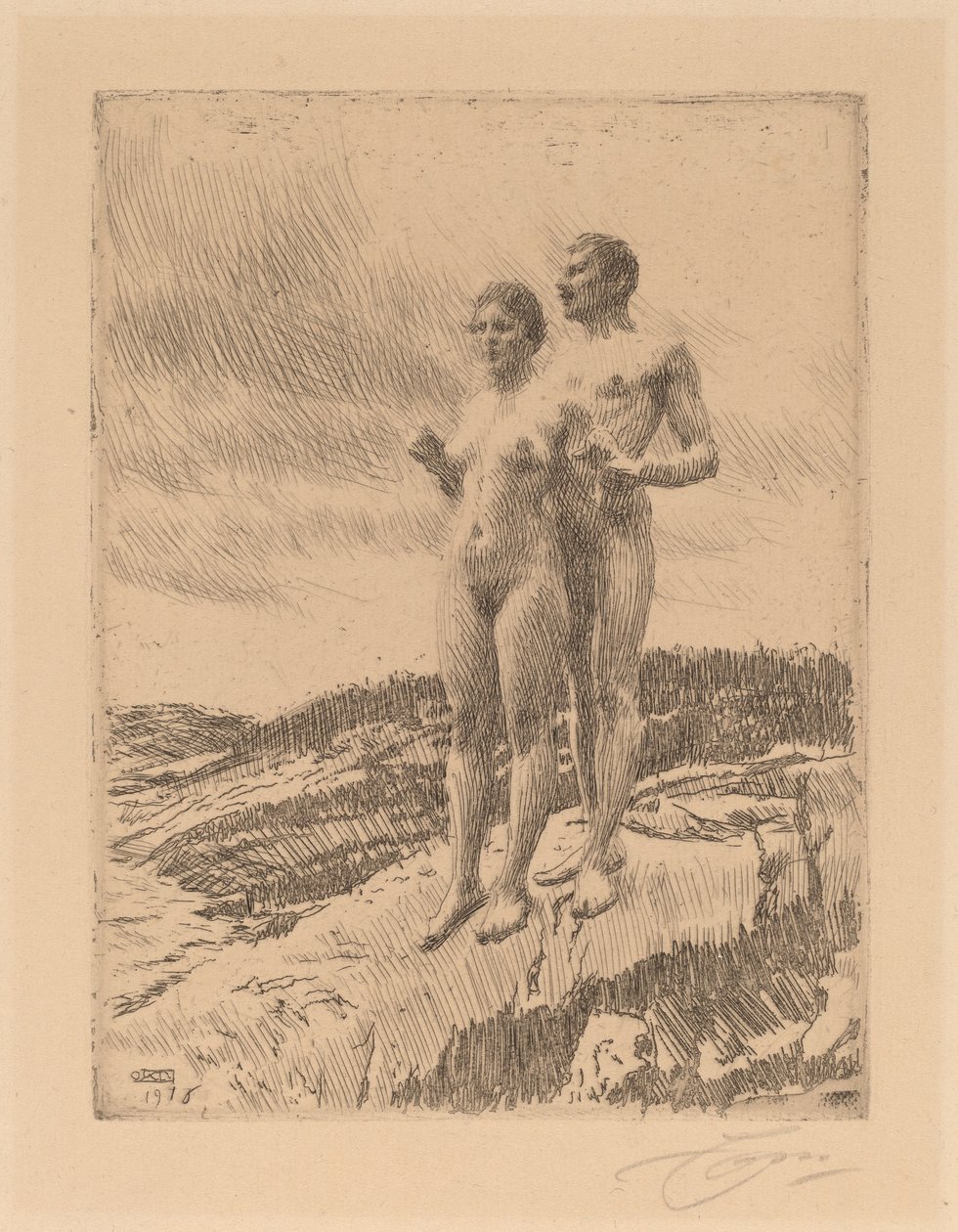 Dwójka, 1916. autorstwa Anders Leonard Zorn