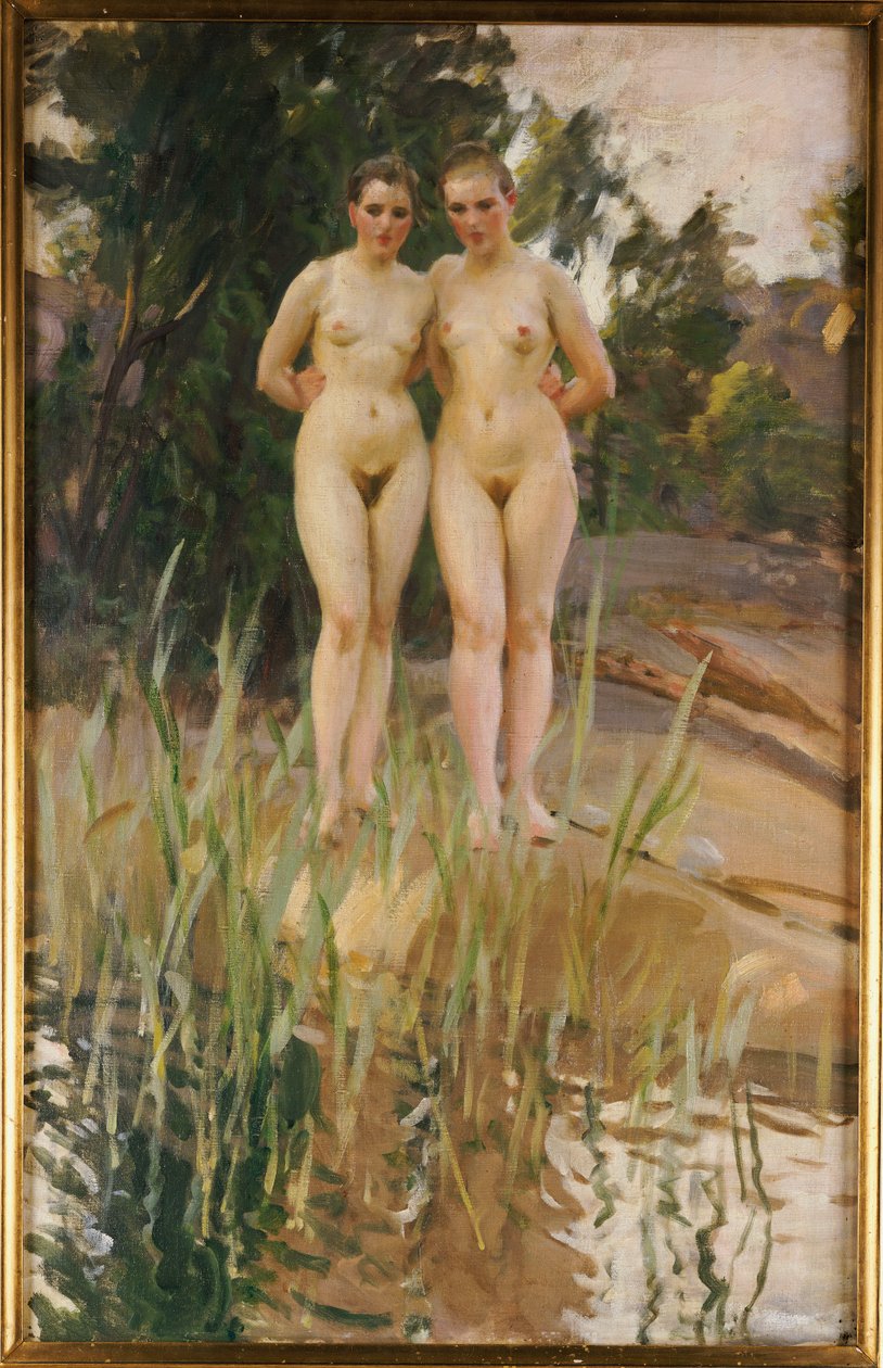 Dwoje przyjaciół autorstwa Anders Leonard Zorn