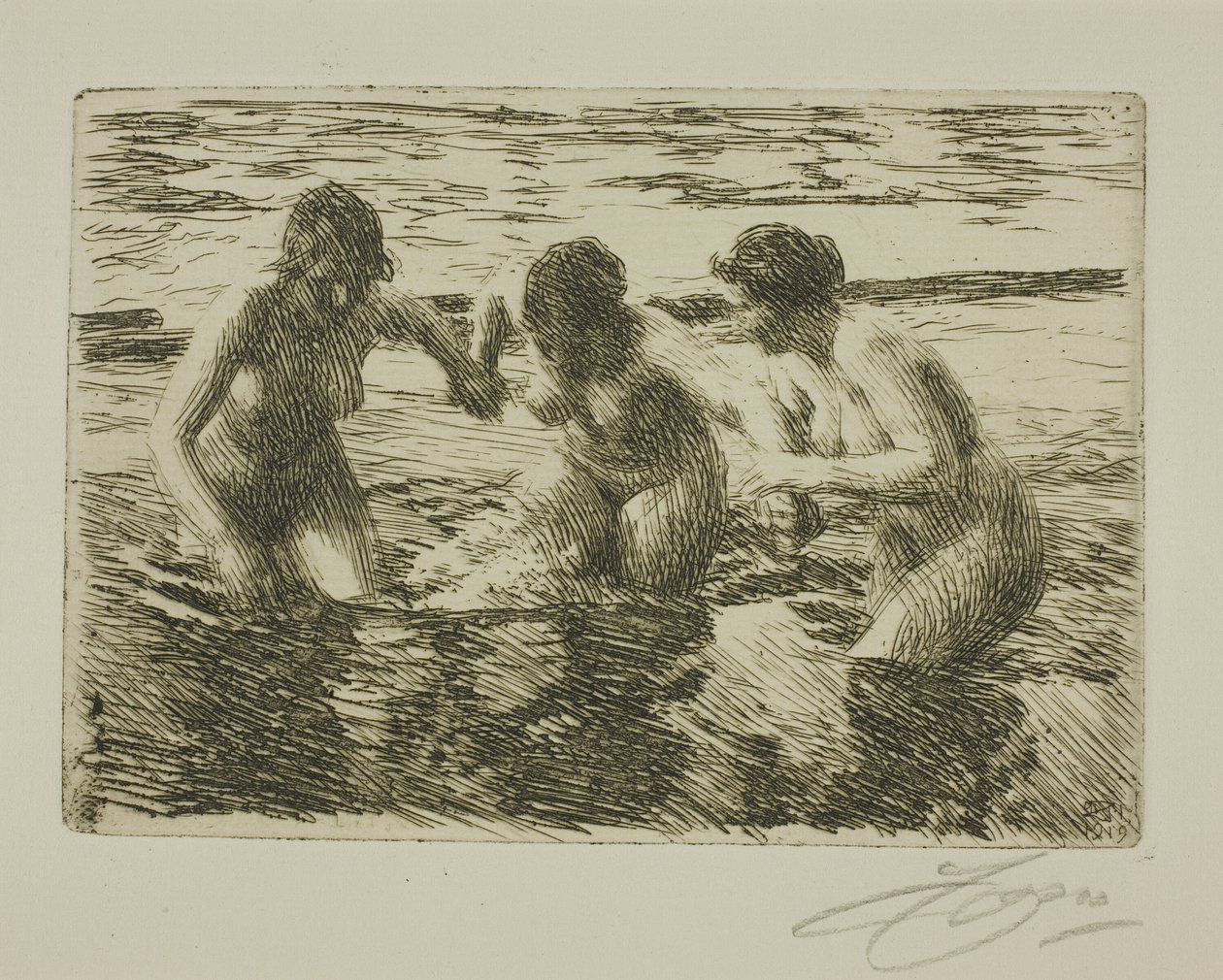 Pod prąd autorstwa Anders Leonard Zorn