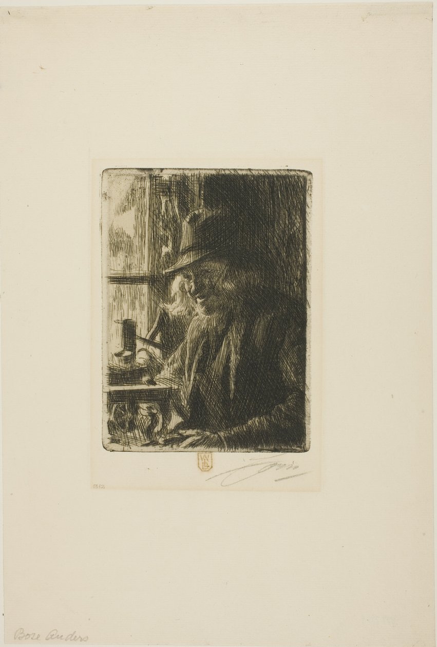 Bosl Anders, zegarmistrz w Mora autorstwa Anders Leonard Zorn