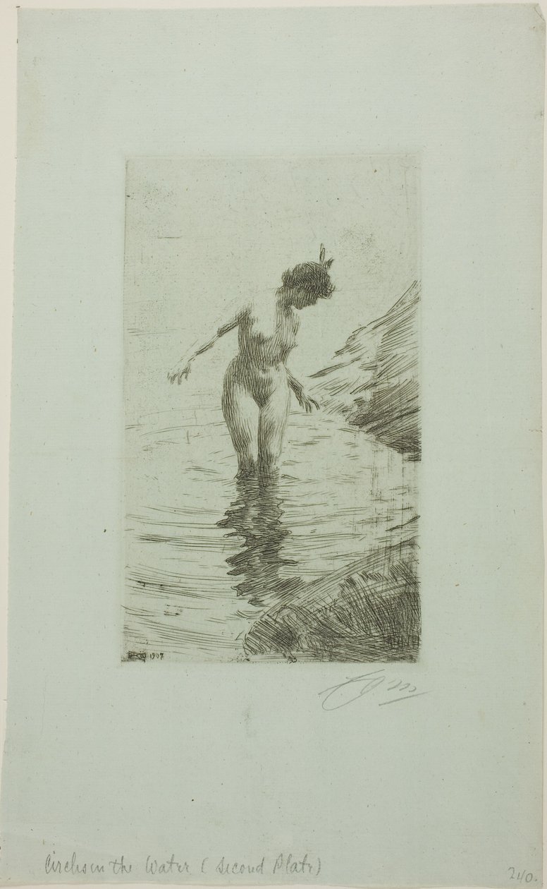 Kręgi wody II autorstwa Anders Zorn