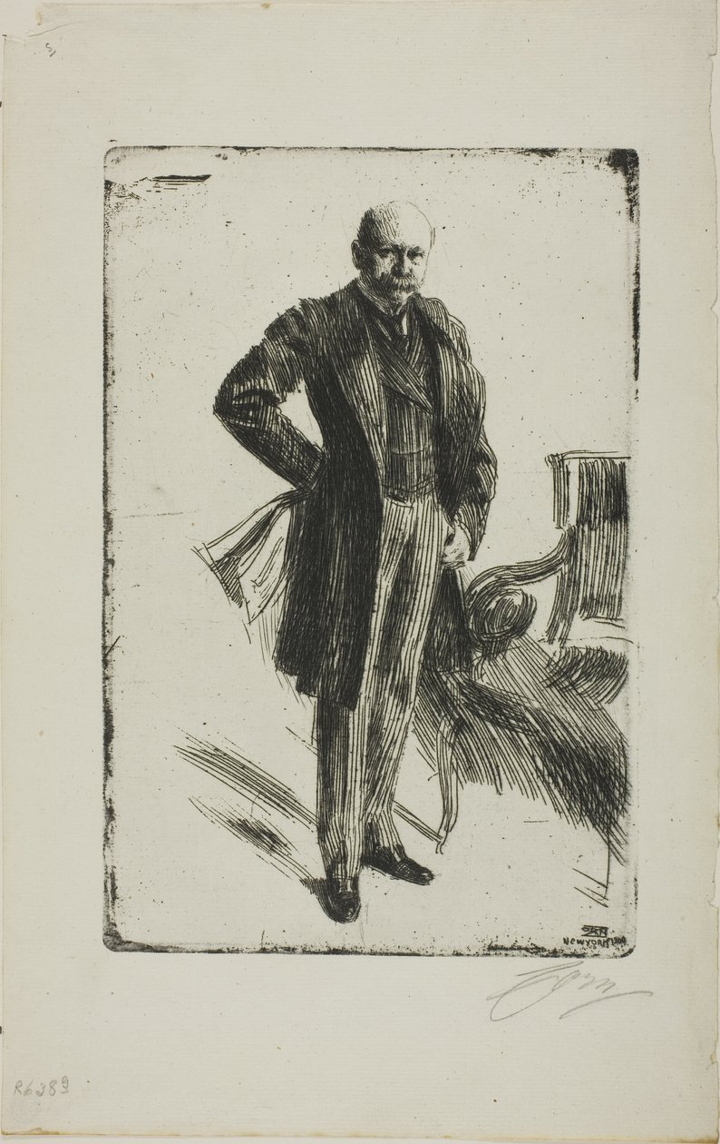 Pułkownik Lamont I (cała długość) autorstwa Anders Leonard Zorn