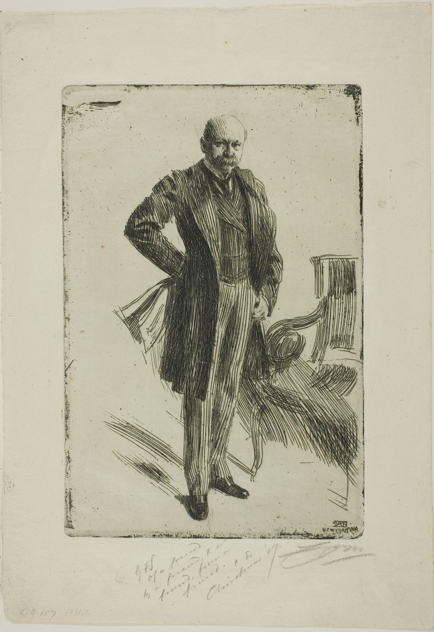 Pułkownik Lamont I (cała długość) autorstwa Anders Leonard Zorn