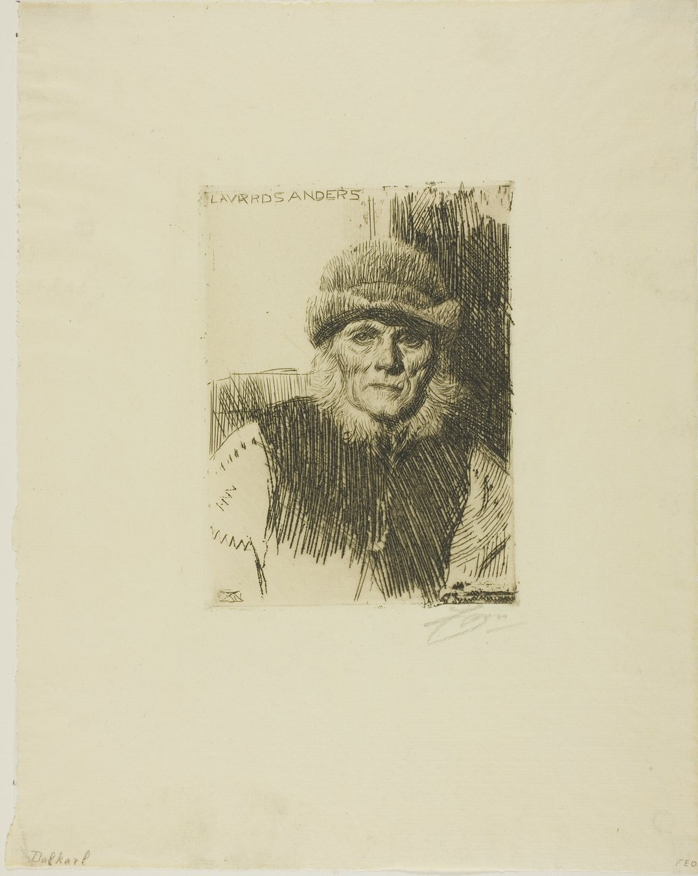 Dalecarlian Chłop (Lavards Anders) autorstwa Anders Leonard Zorn