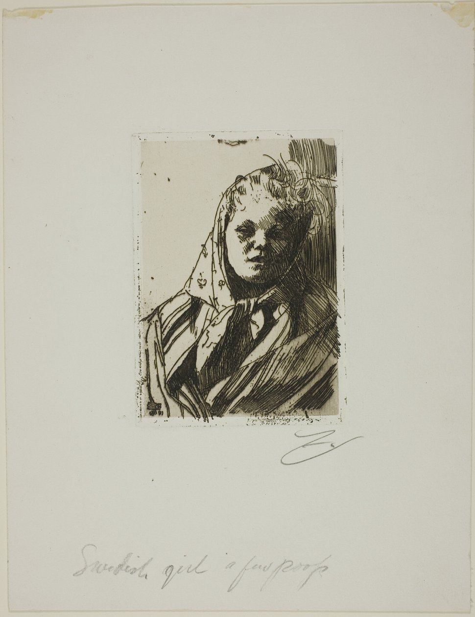 Dalecarlian Chłopka autorstwa Anders Leonard Zorn