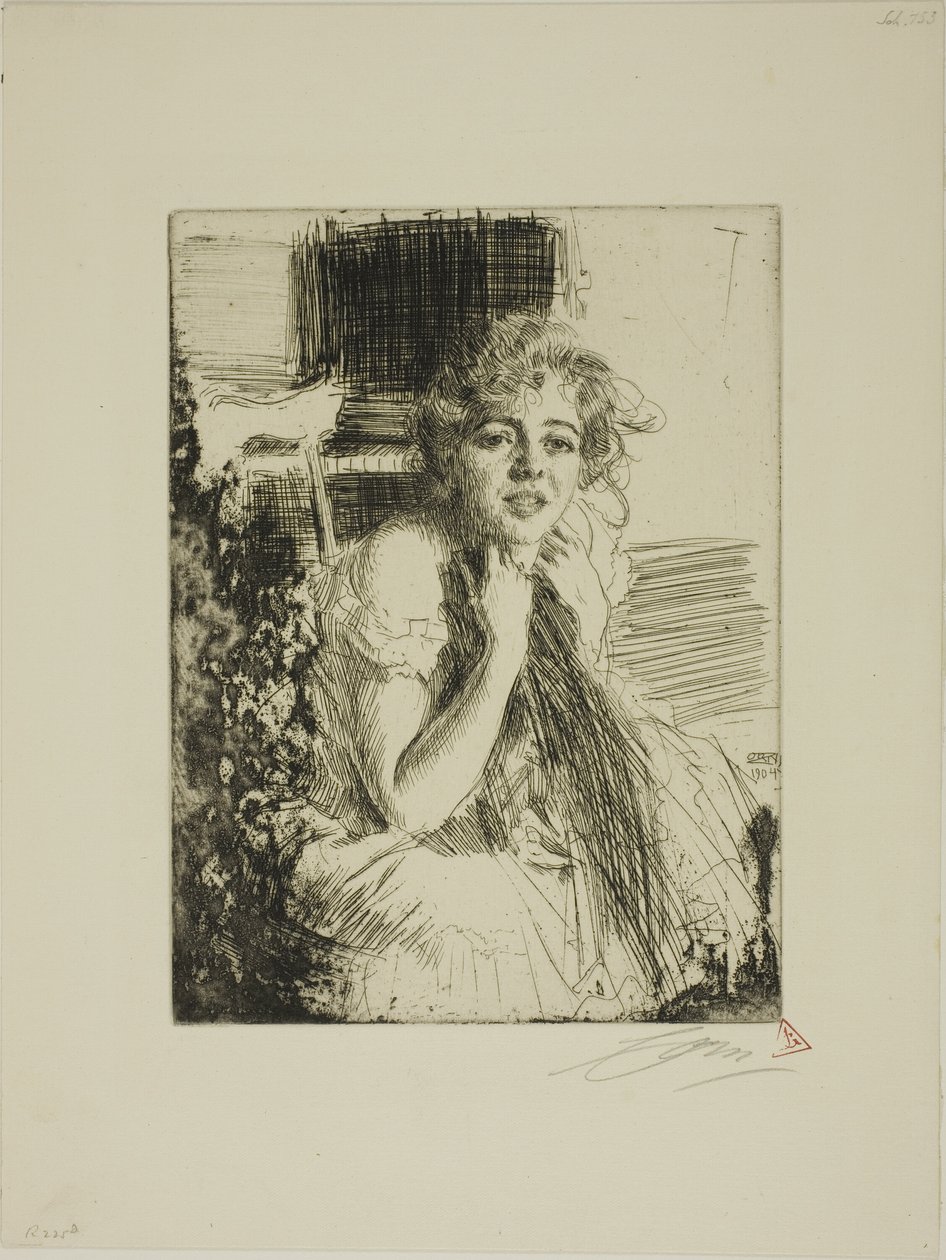 Emma Rasmussen autorstwa Anders Leonard Zorn