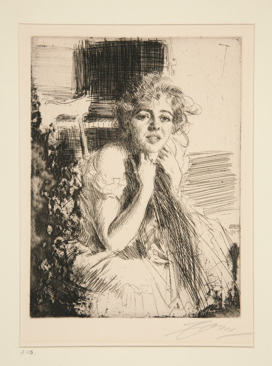 Emma Rasmussen autorstwa Anders Leonard Zorn