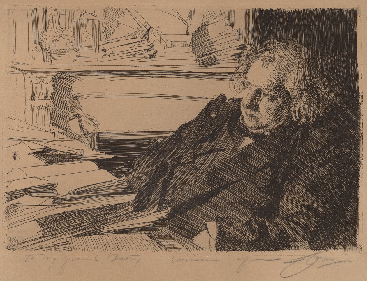 Ernest Rena autorstwa Anders Leonard Zorn