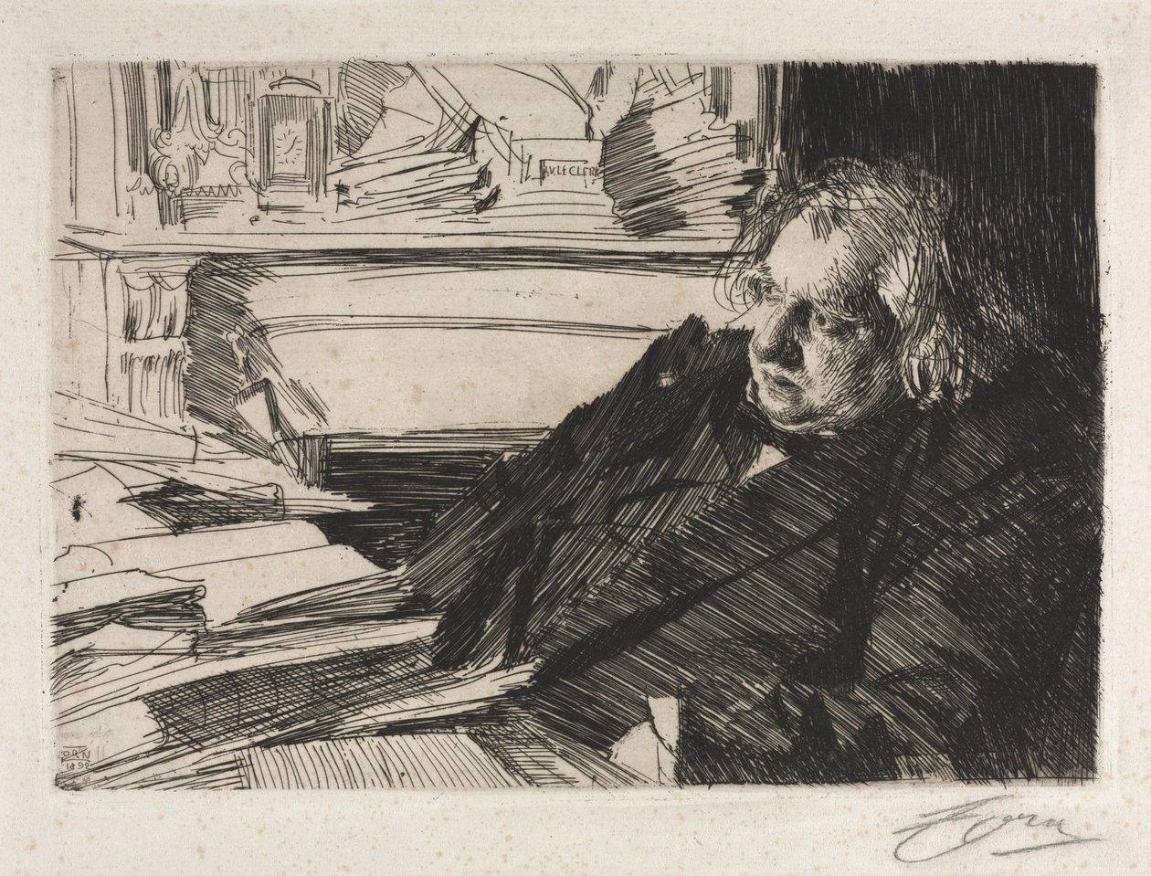 Ernest Rena autorstwa Anders Leonard Zorn
