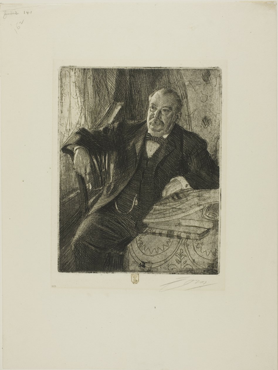 Grover Cleveland I autorstwa Anders Leonard Zorn