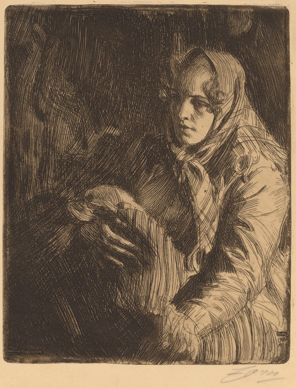 Madonna autorstwa Anders Leonard Zorn