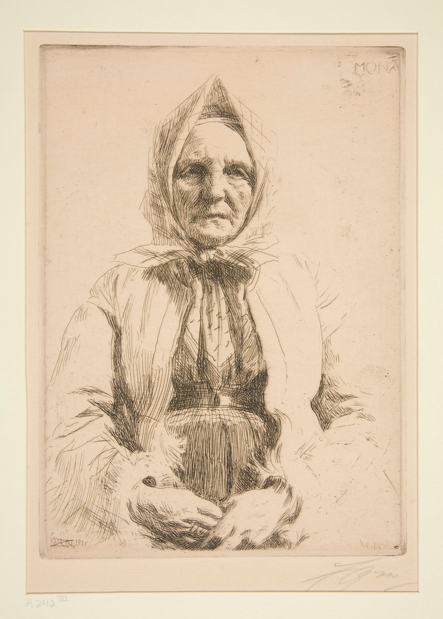 Mona autorstwa Anders Leonard Zorn