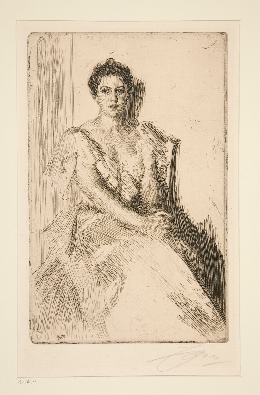 Pani Grover Cleveland II autorstwa Anders Leonard Zorn