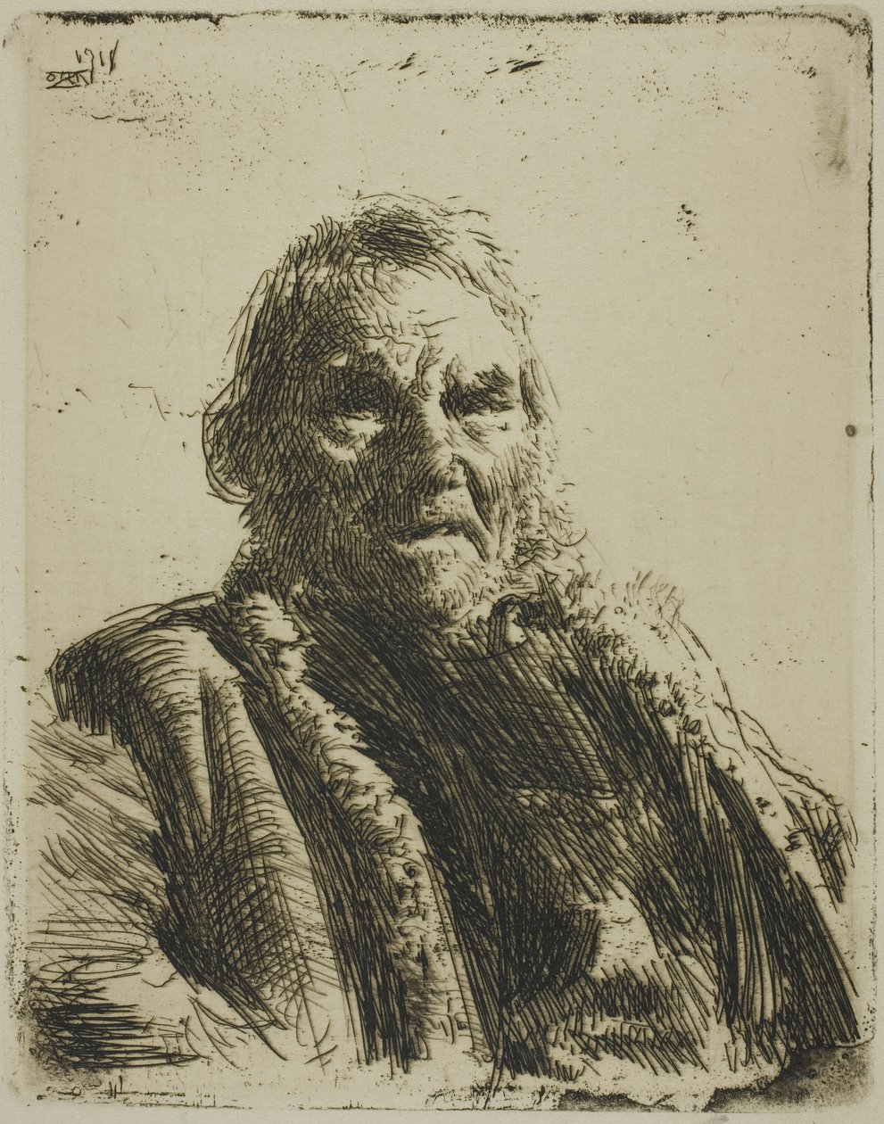 Stary żołnierz („Książę”) autorstwa Anders Leonard Zorn